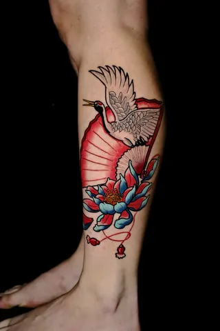 Fotografia real de un tatuaje tradicional